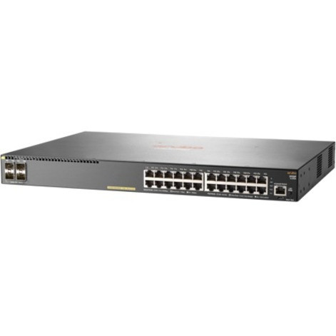 Aruba HPE  2930F 24G PoE+ 4SFP+ Switch24 PortsManageable3 Layer SupportedModular445 W Power ConsumptionTwisted Pair, Optical… JL255A#B2B