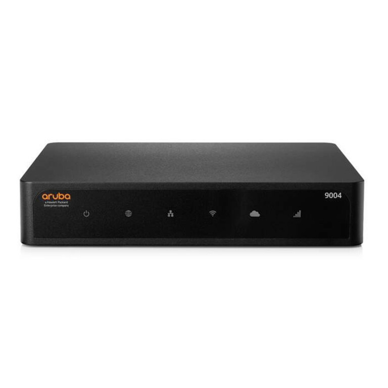 Aruba HPE 9004 (RW) FIPS/TAA 4-Port 10/100/1000BASE-T LTE Branch Gateway4 PortsManagement PortGigabit Ethernet1UDesktop, Rack-mountable… R3V95A