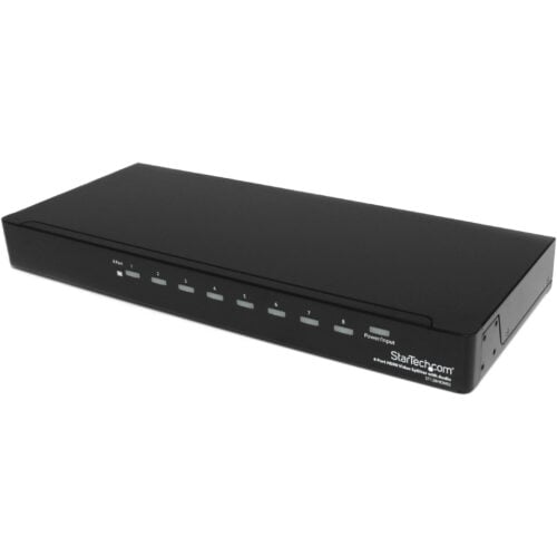 Startech .com 8 Port HDMI SplitterMounting BracketsHDMI Multi PortHDMI HubHDMI Audio SplitterHDMI Splitter BoxDisplays the s… ST128HDMI2