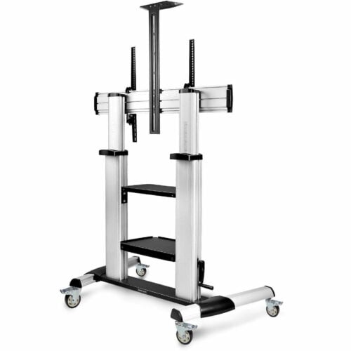 Startech .com Rolling TV Cart/Stand On Wheels, For 60-100inch Flat Screens and 220lb, Height Adjustable Mobile Trolley Mount/Portabl… 1110C-MOBILE-TV-CART