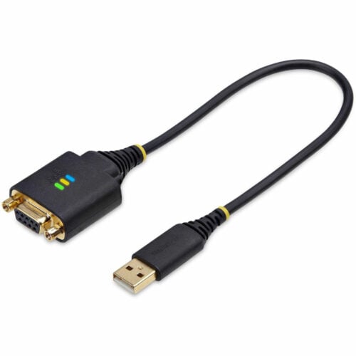 Startech .com 1ft/30cm USB to Null Modem Serial Adapter Cable, COM Retention, FTDI, RS232, Changeable DB9 Nuts/Screws, Windows/macOS/L… 1P1FFCN-USB-SERIAL