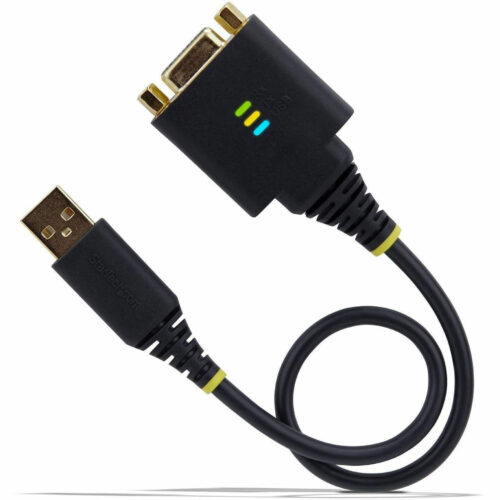 Startech .com 1ft/30cm USB to Null Modem Serial Adapter Cable, COM Retention, FTDI, RS232, Changeable DB9 Nuts/Screws, Windows/macOS/L… 1P1FFCN-USB-SERIAL