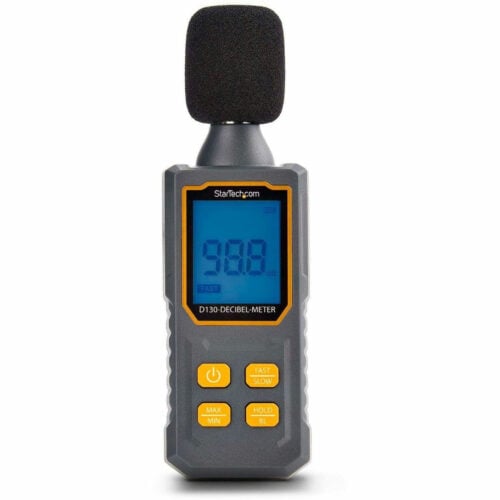 Startech .com Handheld Digital Sound Meter w/Large LCD, Noise/Decibel Level Reader for Server Rooms/Offices, Audio Monitor, 30-130dBA… D130-DECIBEL-METER