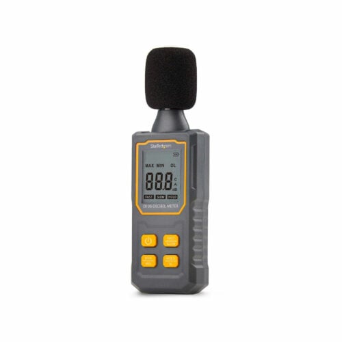 Startech .com Handheld Digital Sound Meter w/Large LCD, Noise/Decibel Level Reader for Server Rooms/Offices, Audio Monitor, 30-130dBA… D130-DECIBEL-METER