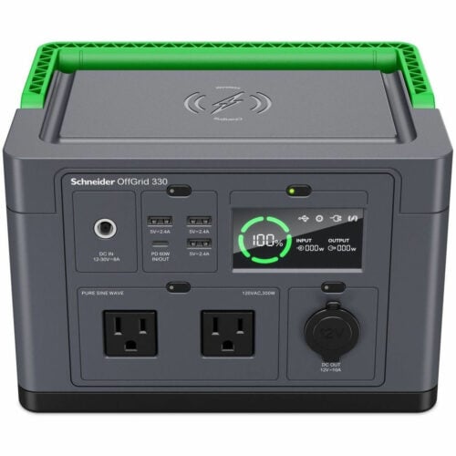 APC by Schneider Electric OffGrid Multipurpose Power Source6.4″ Width x 8.8″ Depth x 6″ Height1 PieceBlack, Green PPS330