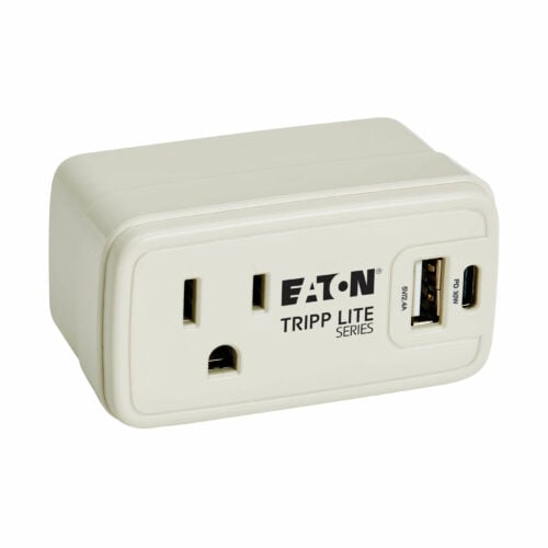 Tripp Lite Eaton   Series Power It! 1-Outlet Universal Travel Charger and Power Strip5-15R Outlet, USB-C and USB-A Ports, 32W PD Charging, 5-15… SK10C32