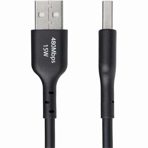 Startech .com 10ft (3m) USB-A to USB-C Charging Cable, Charge & Sync, 3A, USB 2.0, TPE JacketBlack USB Charging CordUSB-A to USB-C Cha… USB2AC10FBKE