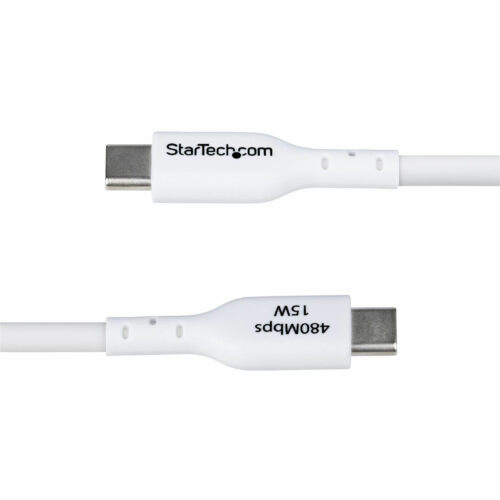 Startech .com 10ft (3m) USB-A to USB-C Charging Cable, Charge & Sync, 3A, USB 2.0, TPE JacketWhite USB Charging CordUSB-A to USB-C Cha… USB2AC10FWHE