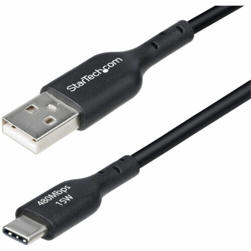 Startech .com USB-C/USB-A Data Transfer Cable3 ft USB-C/USB-A Data Transfer Cable for Mobile Device, Computer, Workstation, Notebook, Smar… USB2AC3FBKE