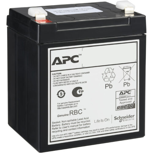 APC by Schneider Electric Battery Unit6000 mAh12 V DCSealed Lead Acid (VRLA)Sealed/Spill Proof Minimum Battery Life5… RBCV211