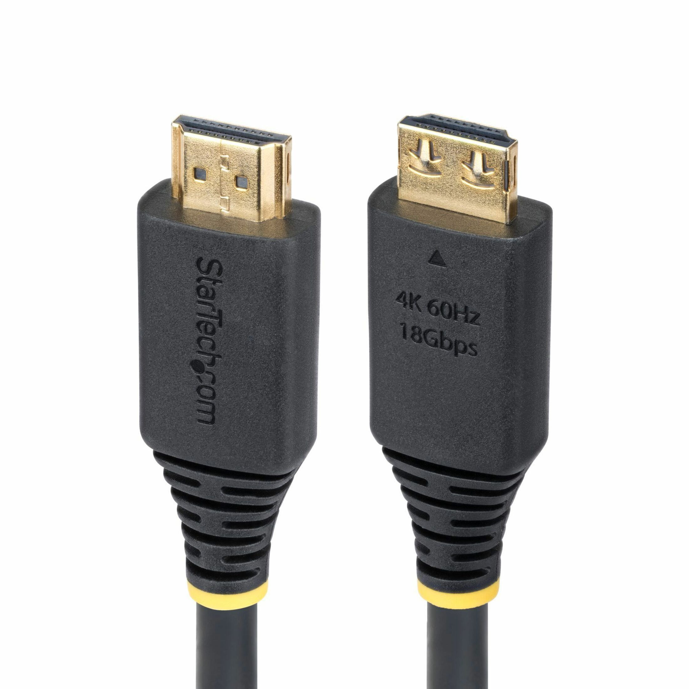 Startech .com 10ft (3m) High Speed HDMI Cable with Gripping Connectors, 4K 60Hz/1440p 144Hz, 18Gbps, UHD HDMI 2.0 Cord, TPE Jacket -… HDMI2-CABLE-GRIP-10F