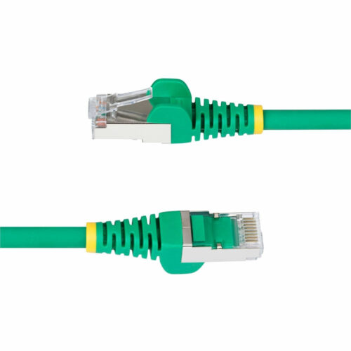 Startech .com 6in Green CAT6a Ethernet Cable, Snagless RJ45, 10G, 100W PoE, S/FTP, LSZH, 27AWG Pure Copper, 500MHz, Shielded Network… NLGN-6IN-CAT6A-PATCH