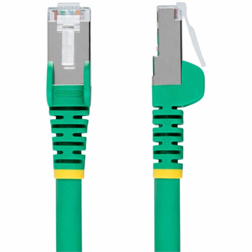 Startech .com 6in Green CAT6a Ethernet Cable, Snagless RJ45, 10G, 100W PoE, S/FTP, LSZH, 27AWG Pure Copper, 500MHz, Shielded Network… NLGN-6IN-CAT6A-PATCH