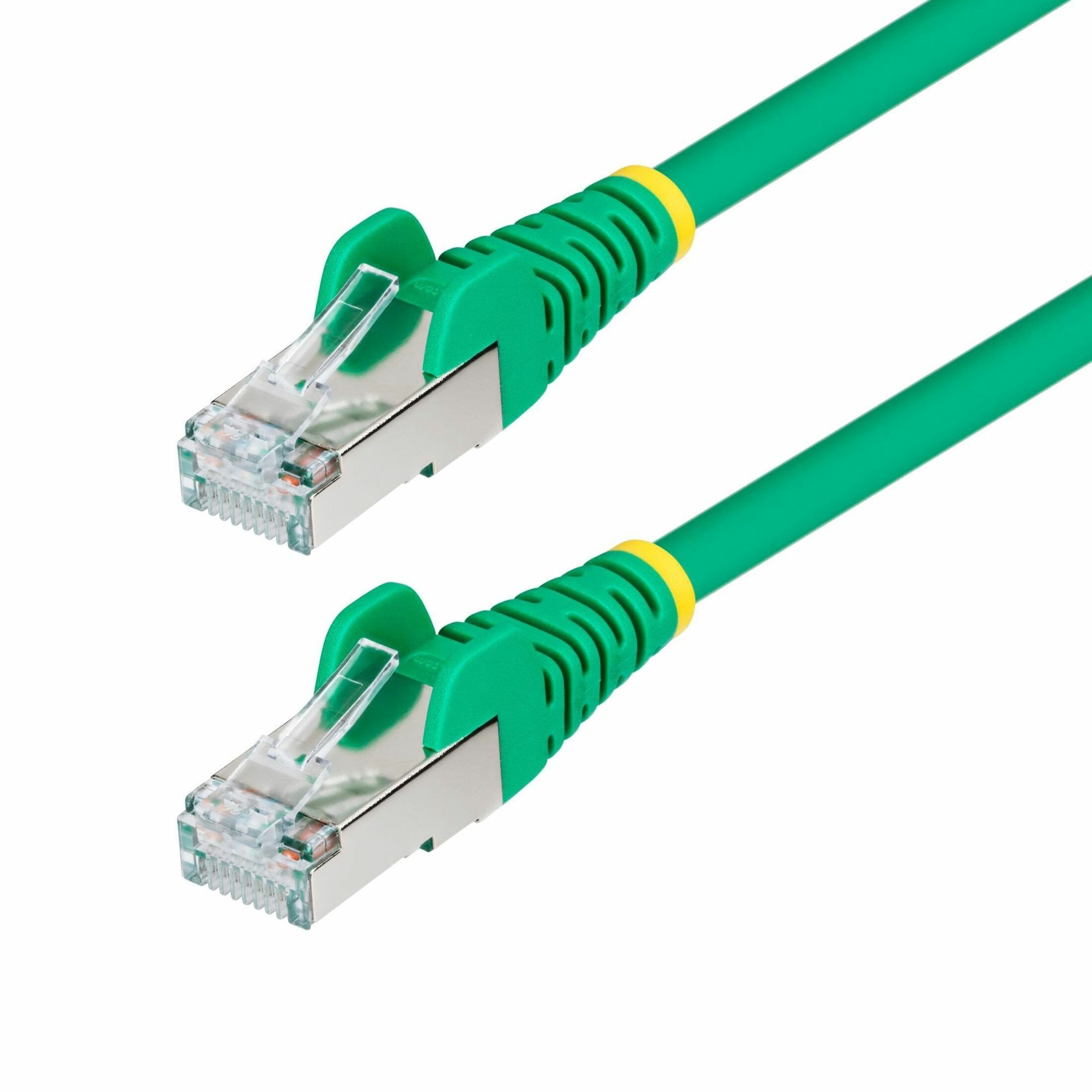 Startech .com 6in Green CAT6a Ethernet Cable, Snagless RJ45, 10G, 100W PoE, S/FTP, LSZH, 27AWG Pure Copper, 500MHz, Shielded Network… NLGN-6IN-CAT6A-PATCH