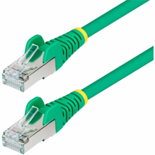 Startech .com 6in Green CAT6a Ethernet Cable, Snagless RJ45, 10G, 100W PoE, S/FTP, LSZH, 27AWG Pure Copper, 500MHz, Shielded Network… NLGN-6IN-CAT6A-PATCH