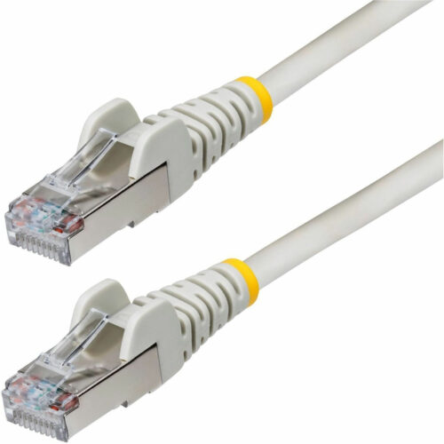 Startech .com 6ft Gray CAT6a Ethernet Cable, Snagless RJ45, 10G, 100W PoE, S/FTP, LSZH, 27AWG Bare Copper, 500MHz, Shielded Network P… NLGR-6F-CAT6A-PATCH