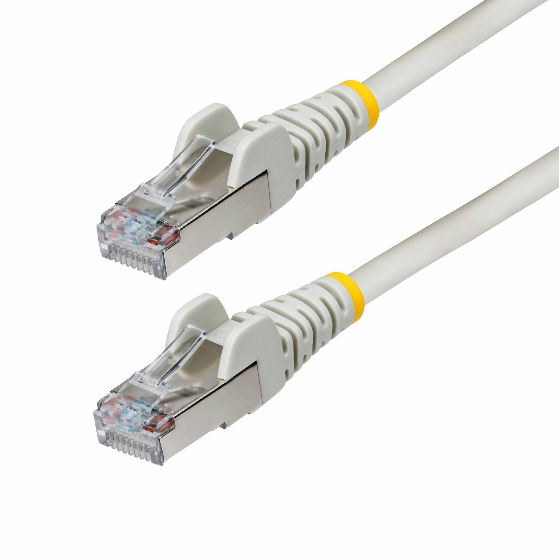 Startech .com 6in Gray CAT6a Ethernet Cable, Snagless RJ45, 10G, 100W PoE, S/FTP, LSZH, 27AWG Pure Copper, 500MHz, Shielded Network… NLGR-6IN-CAT6A-PATCH