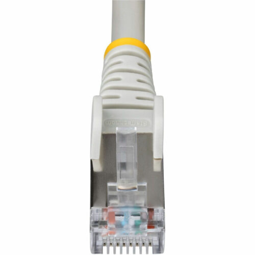 Startech .com 6in Gray CAT6a Ethernet Cable, Snagless RJ45, 10G, 100W PoE, S/FTP, LSZH, 27AWG Pure Copper, 500MHz, Shielded Network… NLGR-6IN-CAT6A-PATCH