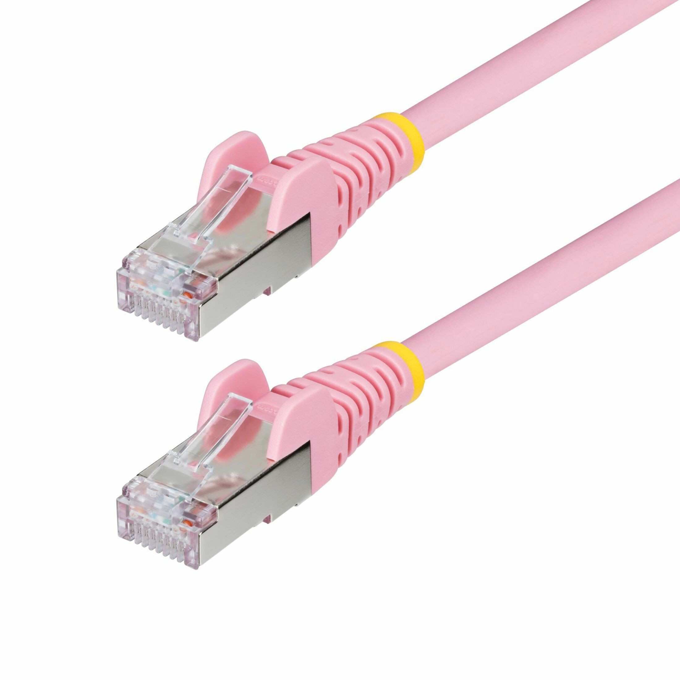 Startech .com 6in Pink CAT6a Ethernet Cable, Snagless RJ45, 10G, 100W PoE, S/FTP, LSZH, 27AWG Pure Copper, 500MHz, Shielded Network… NLPN-6IN-CAT6A-PATCH