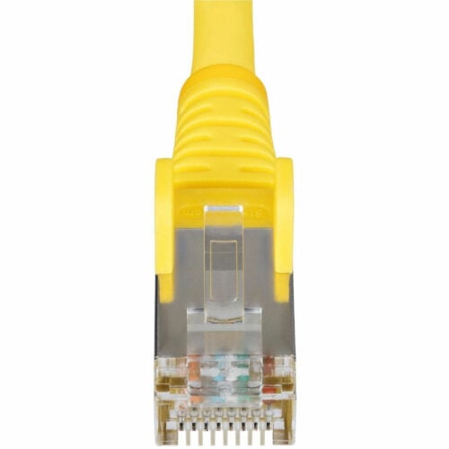 Startech .com 6in Yellow CAT6a Ethernet Cable, Snagless RJ45, 10G, 100W PoE, S/FTP, LSZH, 27AWG Pure Copper, 500MHz, Shielded Networ… NLYL-6IN-CAT6A-PATCH