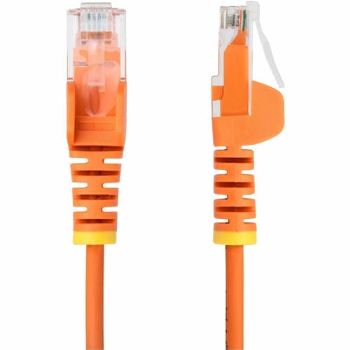 Startech .com 6ft Orange Slim CAT6 Ethernet Cable, Slim Snagless RJ45, UTP, LSZH, 28AWG Bare Copper, Slim Network Patch Cord, Fluke TestedSl… N6PAT6ORS