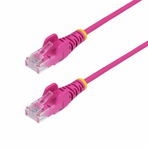 Startech .com 6ft Pink Slim CAT6 Ethernet Cable, Slim Snagless RJ45, UTP, LSZH, 28AWG Bare Copper, Slim Network Patch Cord, Fluke TestedSlim… N6PAT6PKS