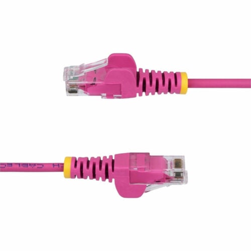 Startech .com 6ft Pink Slim CAT6 Ethernet Cable, Slim Snagless RJ45, UTP, LSZH, 28AWG Bare Copper, Slim Network Patch Cord, Fluke TestedSlim… N6PAT6PKS