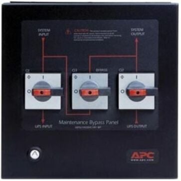 APC by Schneider Electric 20 kVa External Wall Mountable Maintenance Bypass Panel20 kW220 V AC SBPSU10K20HC1M1-WP